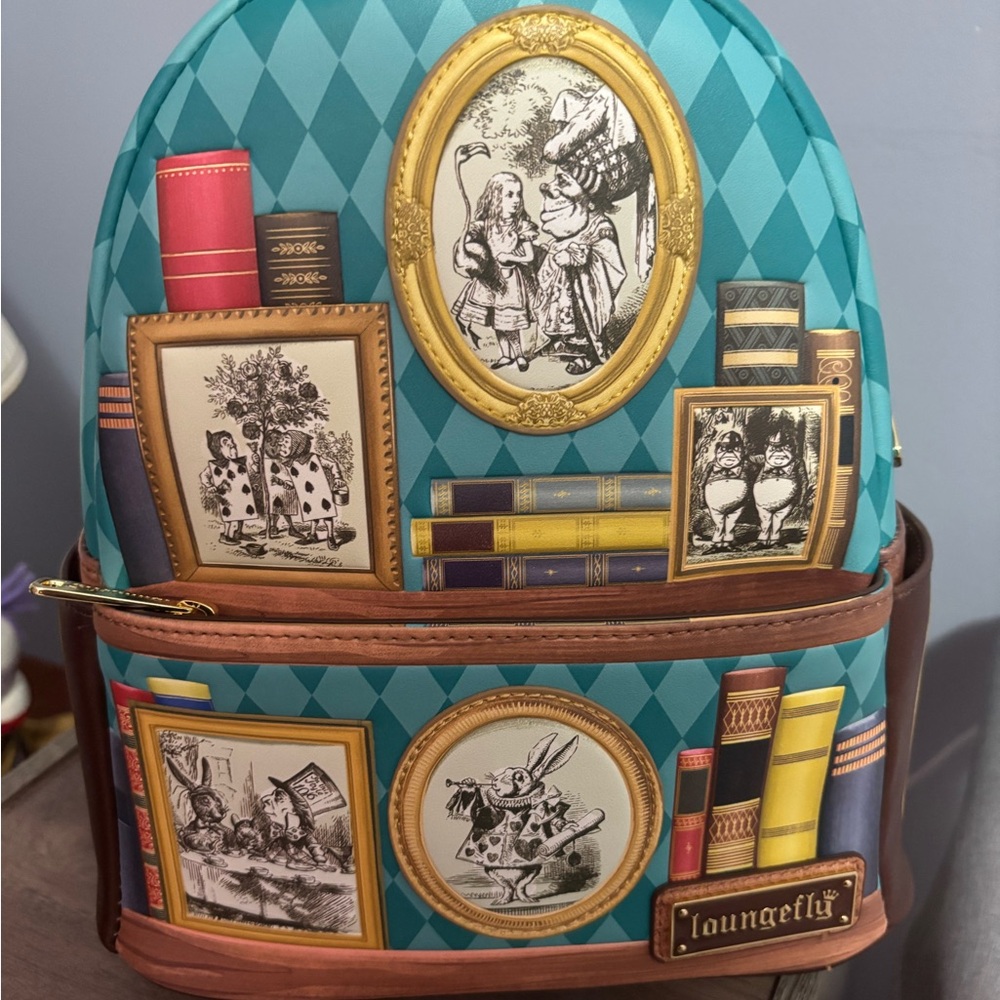 Loungefly Brown Cat Portrait Backpack